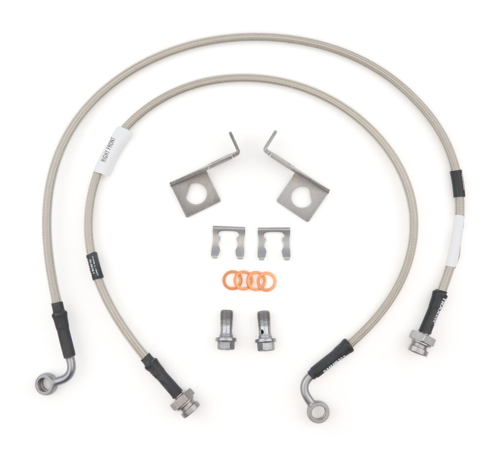 SHURTRAX SHU50600 SHURTRAX SHU50600 Front Stainless Steel Brake Hose Kit for Jeep Wrangler JK 2007–2018