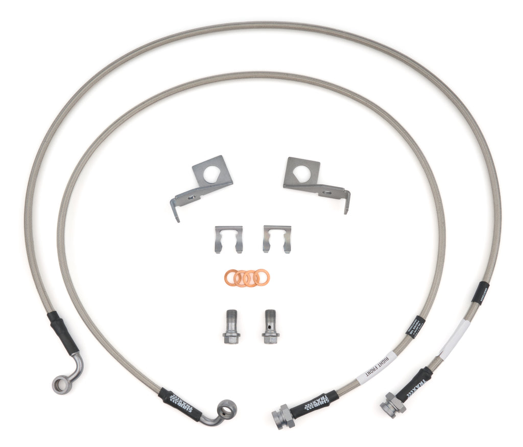 SHURTRAX SHU50604 SHURTRAX SHU50604 Front Stainless Steel Brake Hose Kit for Jeep Wrangler JK, 2007–2018