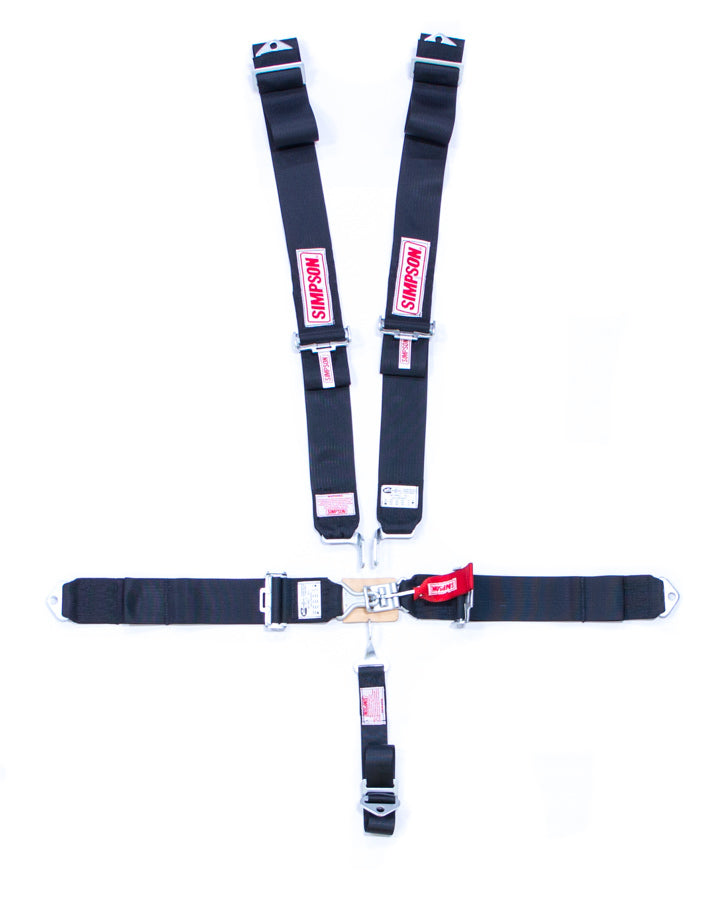 SIMPSON SAFETY 29063BK 5-PT Harness System LL P/D B/I Ind 55in