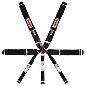 SIMPSON SAFETY 29115BK 7-PT Harness System Drag CL Bolt-In Indiv.