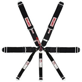 SIMPSON SAFETY 29115BK 7-PT Harness System Drag CL Bolt-In Indiv.