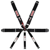 SIMPSON SAFETY 29115BK 7-PT Harness System Drag CL Bolt-In Indiv.