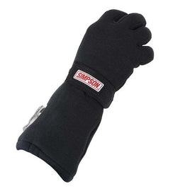 SIMPSON SAFETY 37017SK Glove Holeshot Small Black SFI-20