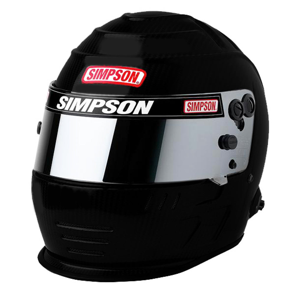 SIMPSON SAFETY 7707148 Helmet Speedway Shark 7-1/4 Flat Black SA2020