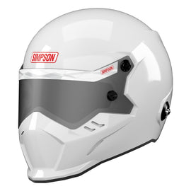 SIMPSON SAFETY 9290051 Simpson Safety KingSnake Full Face Helmet 2X-Large White SA2025 - Snell SA2025 Certified Racing Helmet with Head and Neck Restraint Compatibility