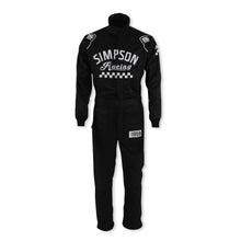 Load image into Gallery viewer, SIMPSON SAFETY CK02221 Suit Checkers Medium Black SFI 3.2A/5