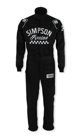 SIMPSON SAFETY CK02521 Suit Checkers XX-Large Black SFI 3.2A/5