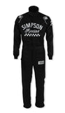 SIMPSON SAFETY CK02521 Suit Checkers XX-Large Black SFI 3.2A/5
