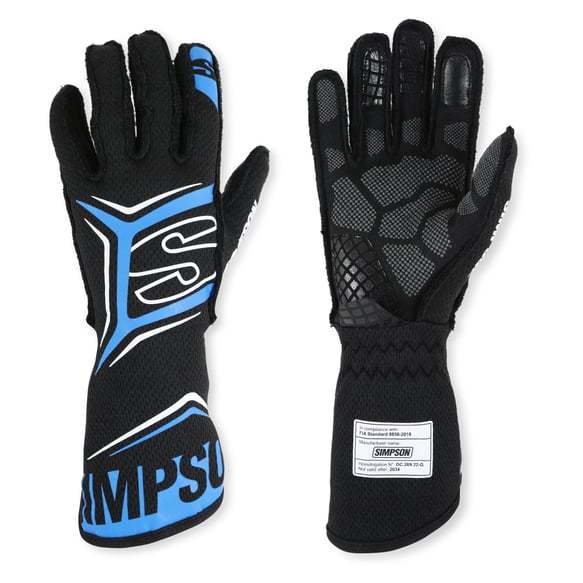 SIMPSON SAFETY MGMB Glove Magnata Medium Black / Blue SFI 3.5/5