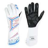 SIMPSON SAFETY MGZW Glove Magnata XX-Large White / Blue SFI 3.5/5