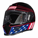 SIMPSON SAFETY SPBAM1MD SIMPSON SAFETY Speed Bandit Full Face Helmet with Americana Classic Graphics - Medium
