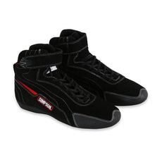 Load image into Gallery viewer, SIMPSON SAFETY TU115BK SIMPSON SAFETY Turbine High-Top Driving Shoe Size 11.5 – Black Suede and Nomex Inner
