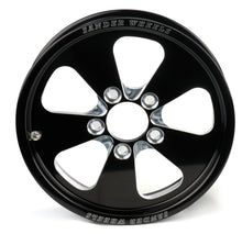 Load image into Gallery viewer, SANDER ENGINEERING 74015032247-5-BM Sander Engineering 740 Series 15 x 3.5-inch Aluminum Wheel with Machined Center and Black Anodized Lip