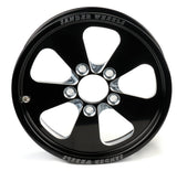 SANDER ENGINEERING 74015032247-5-BM Sander Engineering 740 Series 15 x 3.5-inch Aluminum Wheel with Machined Center and Black Anodized Lip