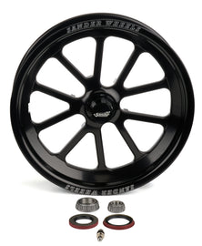 SANDER ENGINEERING 74015035S-10-B Sander Engineering 740 Series 15x3.5 inch Aluminum Wheel with Black Anodized Finish and Machined Center
