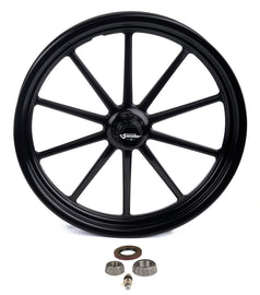 SANDER ENGINEERING 74017022A-10-B SANDER ENGINEERING 740 Series 17x2.2 Inch Aluminum Spindle Mount Wheel, Black Anodized