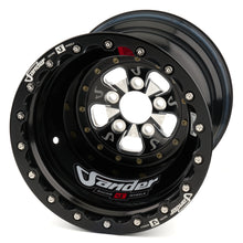 Load image into Gallery viewer, SANDER ENGINEERING 760161650IBOBP47MDBL-B Sander Engineering 760 Series 16x16 Aluminum Double Beadlock Wheel with Machined Center and Black Anodized Lip