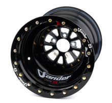 Load image into Gallery viewer, SANDER ENGINEERING 762161640IbObS47MDBL Sander Engineering 762 Series 16x16 Inch Double Beadlock Aluminum Wheel (Part #762161640IbObS47MDBL)