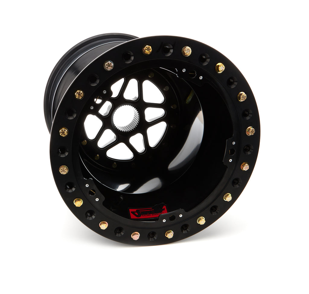 SANDER ENGINEERING S15-186-SO2-B Sprint Wheel 15x18 6in BS Outside Lock Black