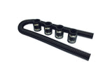 SPECIALTY PRODUCTS COMPANY 6454 Radiator Hose Kit  48in w/Aluminum Caps Black