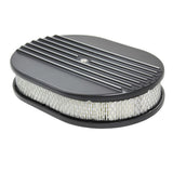 SPECIALTY PRODUCTS COMPANY 6490BK Air Cleaner Kit  12in X 2in Oval Half Finned Top
