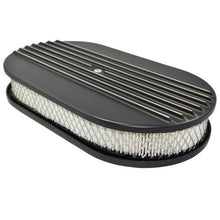 Load image into Gallery viewer, SPECIALTY PRODUCTS COMPANY 6491BK Air Cleaner Kit  15in X 2in Oval Half Finned Top