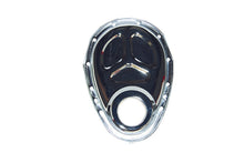 Load image into Gallery viewer, SPECIALTY PRODUCTS COMPANY 7122 SBC Steel Timing Chain Cover Chrome