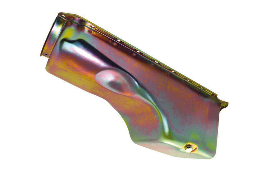 SPECIALTY PRODUCTS COMPANY 7444Z 65-90 BBC Steel Stock Oil Pan Zinc