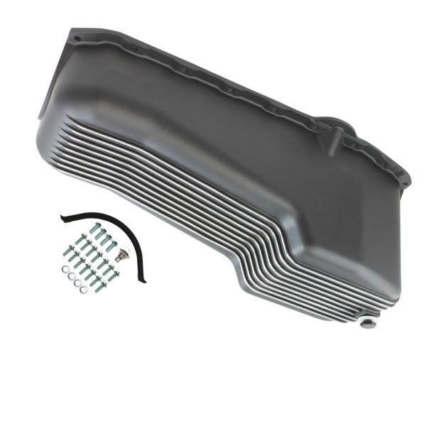 SPECIALTY PRODUCTS COMPANY 8442BK Oil Pan  1958-79 SB Chev y 262-400 Finned Black
