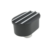 Load image into Gallery viewer, SPECIALTY PRODUCTS COMPANY 8486BK Breather Cap  Push-In Ov al Finned Black Alum