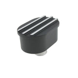 SPECIALTY PRODUCTS COMPANY 8486BK Breather Cap  Push-In Ov al Finned Black Alum