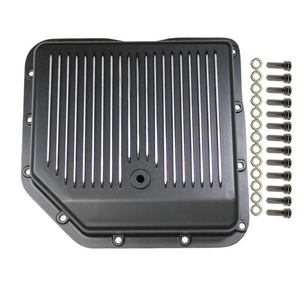 SPECIALTY PRODUCTS COMPANY 8491BK Transmission Pan GM Turb o 350 Finned with Gasket