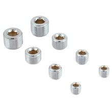 Load image into Gallery viewer, SPECTRE 60183 Pipe Plug Kit Chrome