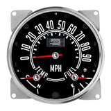 SPEEDHUT GAUGES CJ55-TG1 Speedhut Gauges CJ55-TG1 Direct-Fit Jeep CJ Analog Gauge Kit with GPS Speedometer