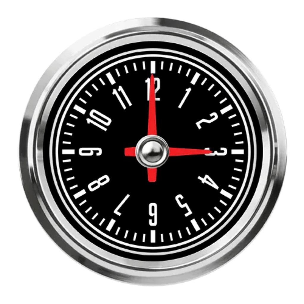 SPEEDHUT GAUGES L25-CK1-CJ Speedhut Gauges L25-CK1-CJ CJ Jeep Classic Analog Electric Clock with Black Face