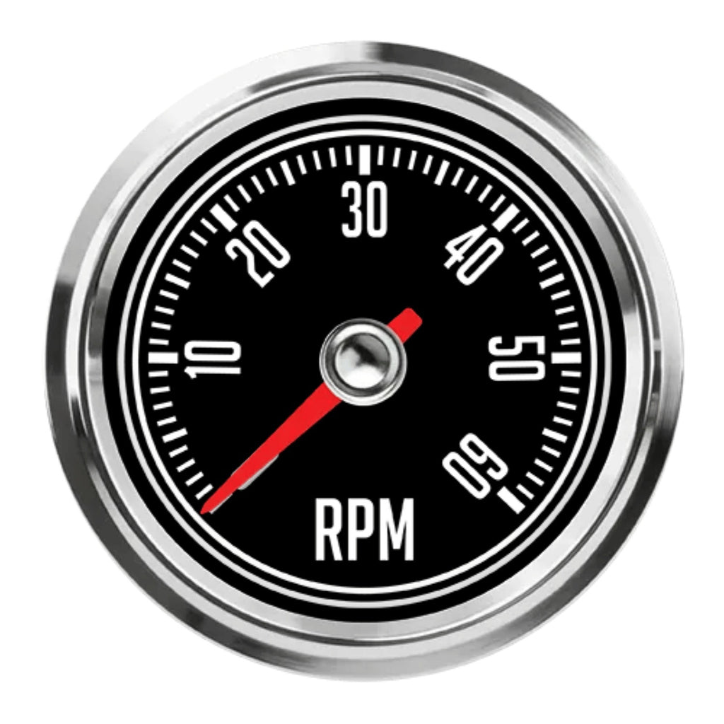 SPEEDHUT GAUGES L25-TC2-CJ Speedhut Gauges L25-TC2-CJ CJ Jeep Tachometer, 6,000 RPM Electric Analog Dash Mount