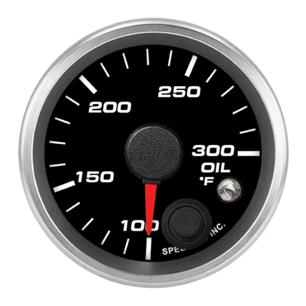 SPEEDHUT GAUGES R2-OT1-REV 2-1/16in Oil Temp Gauge 100-300F w/warning light
