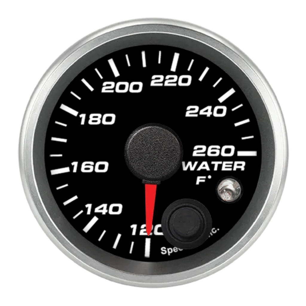 SPEEDHUT GAUGES R2-WT1-REV Speedhut Gauges R2-WT1-REV Revolution Electric Water Temperature Gauge, 120-260°F