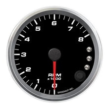 Load image into Gallery viewer, SPEEDHUT GAUGES R3-TC3-REV Speedhut Gauges R3-TC3-REV 3-3/8-Inch Tachometer, 8,000 RPM, Analog Electric, Black Face