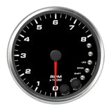 SPEEDHUT GAUGES R4-TC3-REV Speedhut Gauges R4-TC3-REV Revolution Electric Tachometer with Shift Light, 8,000 RPM, Black Face