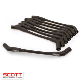SCOTT PERFORMANCE CH-LS-T-3 GM LS Truck  Spark Plug Wire Set 45-Deg - Gray