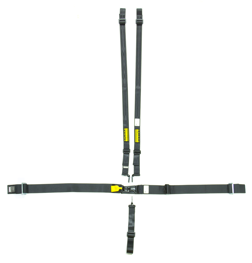 SCHROTH RACING SR71050H 5pt Harness System SFI LatchLink Black HANS