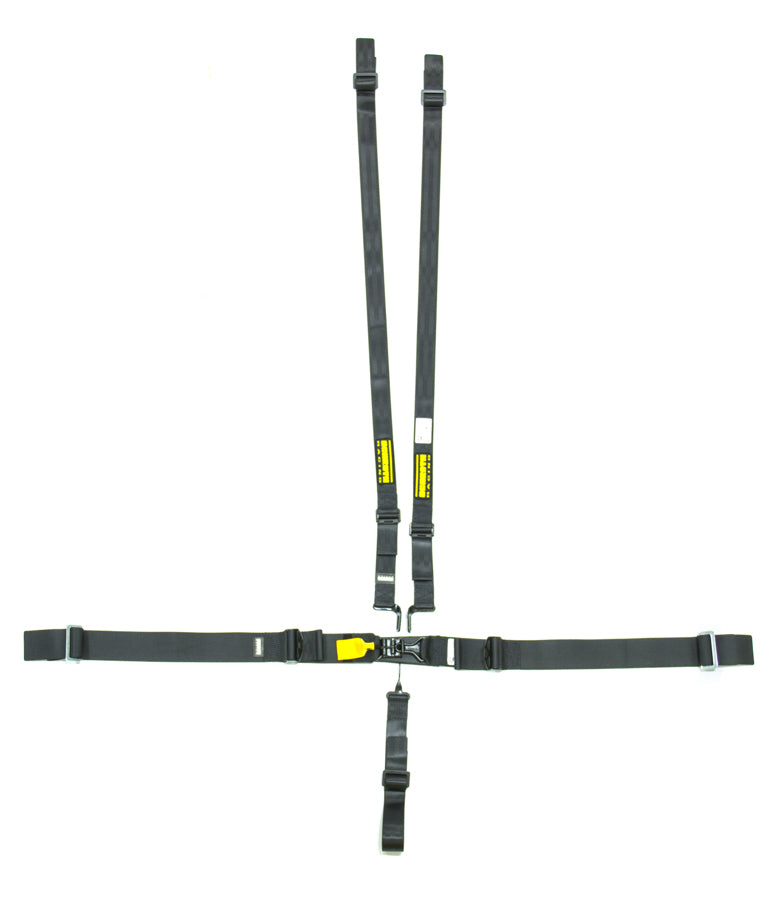 SCHROTH RACING SR71750H 5pt Harness System SFI LatchLink Black HANS