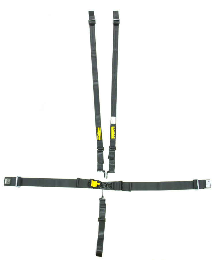 SCHROTH RACING SR76751H 5pt Harness System SFI LatchLink Black HANS
