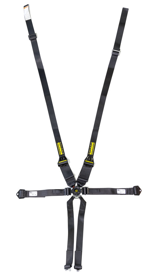 SCHROTH RACING SR91143NC 6pt Harness System SFI ProFi II Hans Black