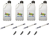 SUNOCO RACE JUGS M7500CL-MSM-BOD Sunoco Race Jugs 5 Gallon Clear Utility Jug with O-Ring Seal Cap and Filler Hose Kit