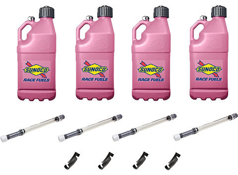 SUNOCO RACE JUGS M7500PK-MSM-BOD Sunoco Race Jugs Pink 5-Gallon Utility Jug with Filler Hose and Vent Cap - M7500PK-MSM-BOD