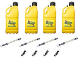 SUNOCO RACE JUGS M7500YL-MSM-BOD SUNOCO RACE JUGS 5-Gallon Utility Jug with O-Ring Seal Cap and Filler Hose Kit