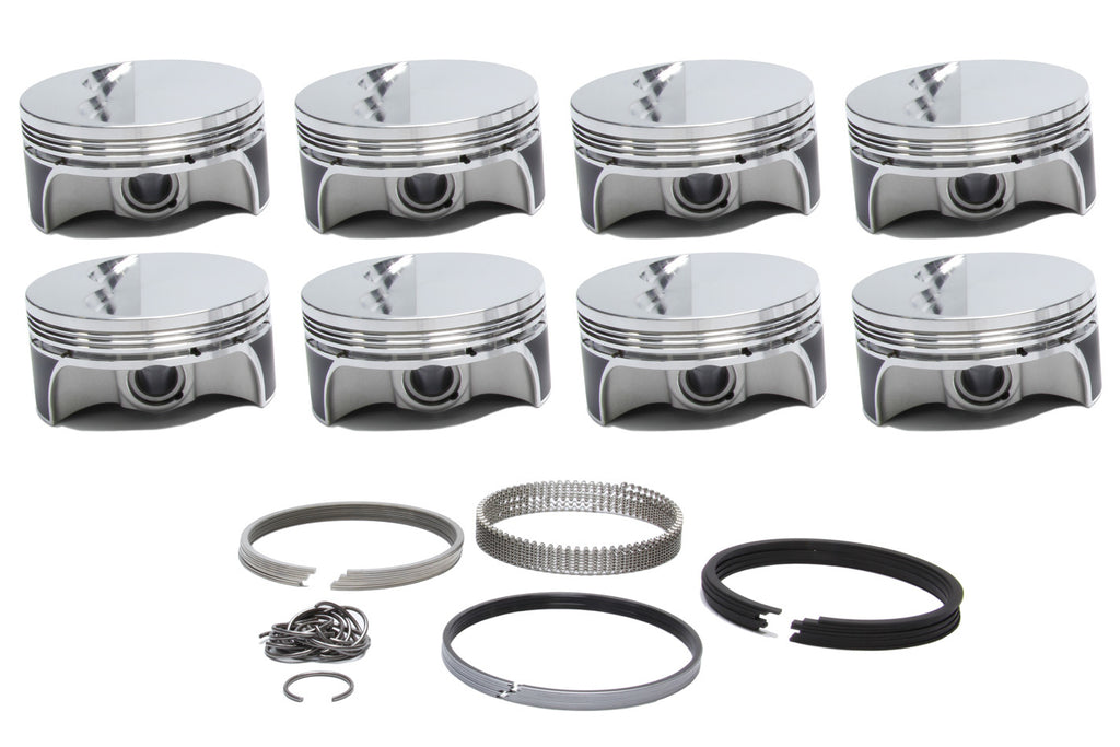 SPORTSMAN RACING PRODUCTS 279480 SBC Flat Top Pro-Series Piston & Ring Set 4.040