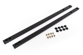 STEEDA AUTOSPORTS 555-5212 Steeda Autosports Mustang Jacking Rails 15-26 Coupe - Rocker Panel Bolt-On with Hardware, Black Powder Coat Finish